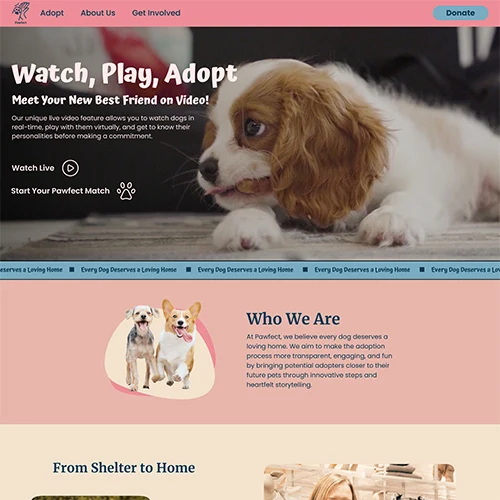 Pawfect / early interface